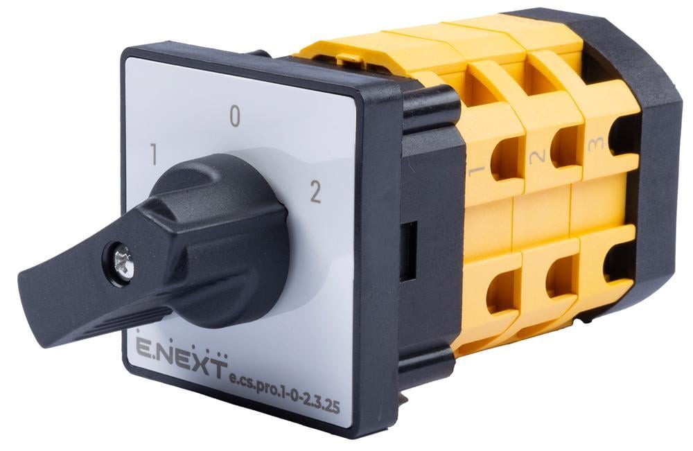 Перемикач пакетний E.NEXT e.cs.pro.1-0-2.3.25 1-0-2 3P 25A 440V (p093032)