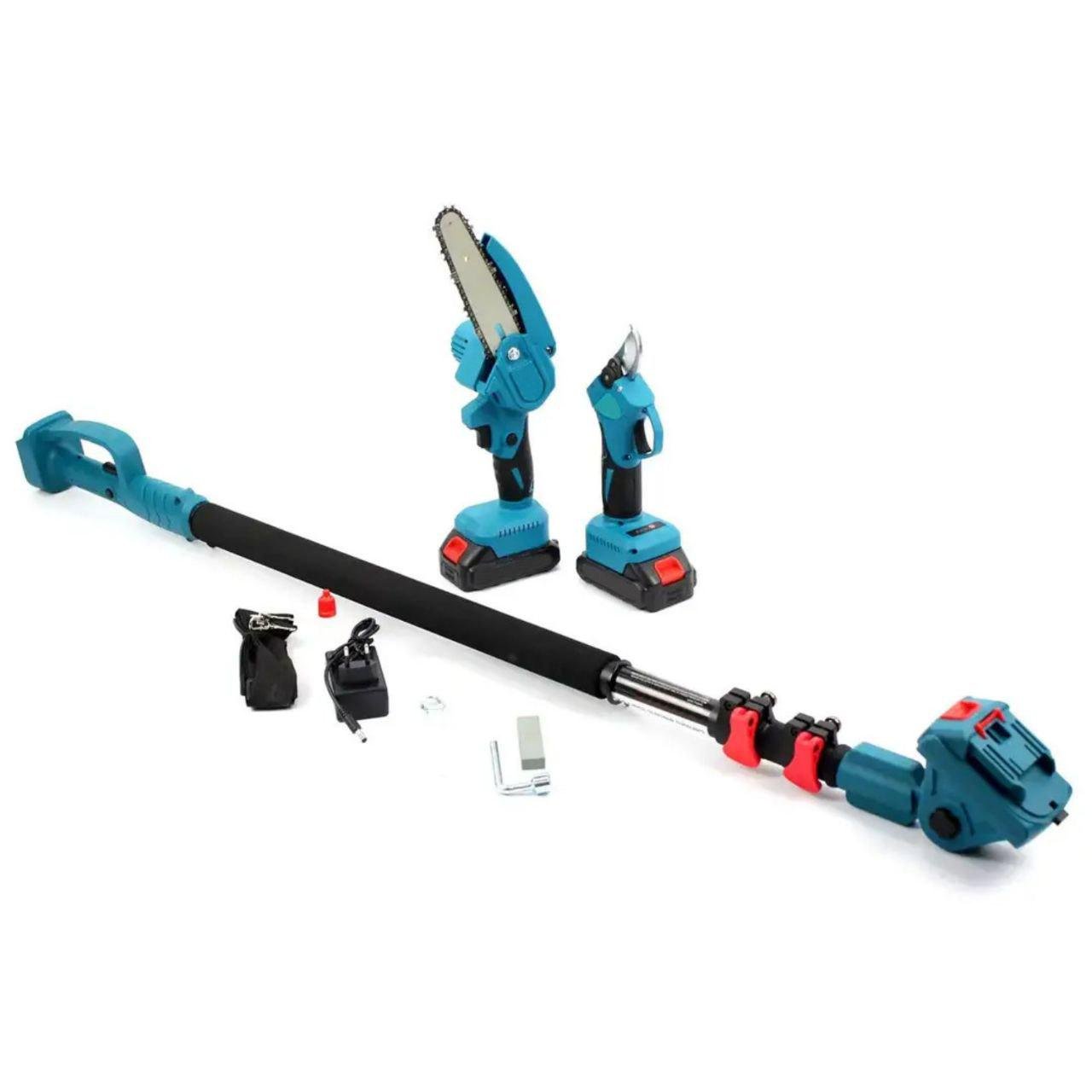 Набор садовый аккумуляторный 16647/MG с телескопической штангой/секатором и минипилой (31480245)