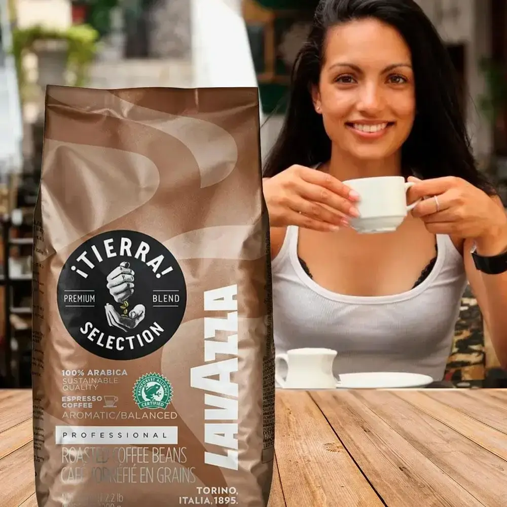 Кава в зернах Lavazza Tierra арабіка 1 кг (28099377) - фото 5 Кава в зернах Lavazza Tierra арабіка 1 кг (28099377) - фото 5