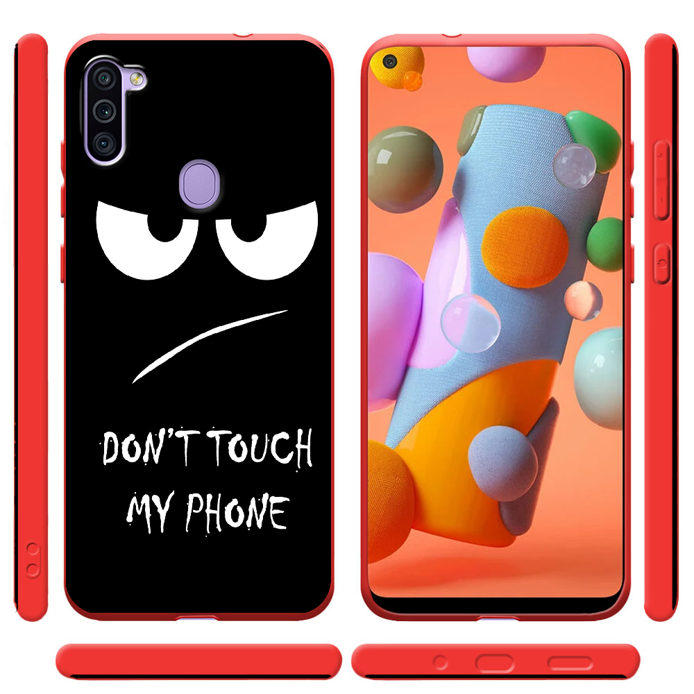 Чехол Boxface Samsung A115 Galaxy A11 Don't Touch my Phone Красный силикон (39628-up535-40327) - фото 2