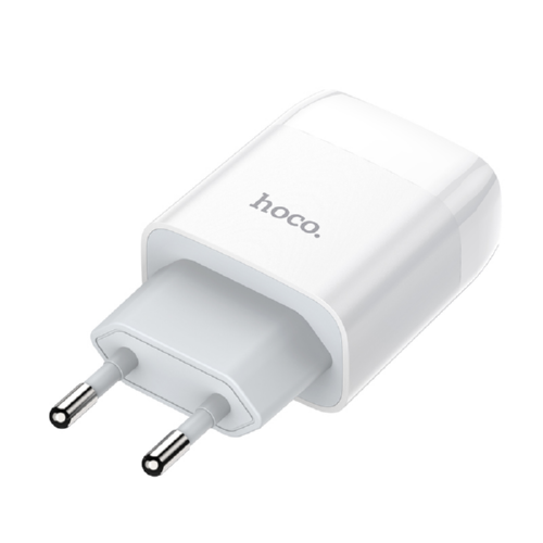 Адаптер мережевий Hoco Glorious C73A 2USB 2,4 A без кабелю White (544569) - фото 3