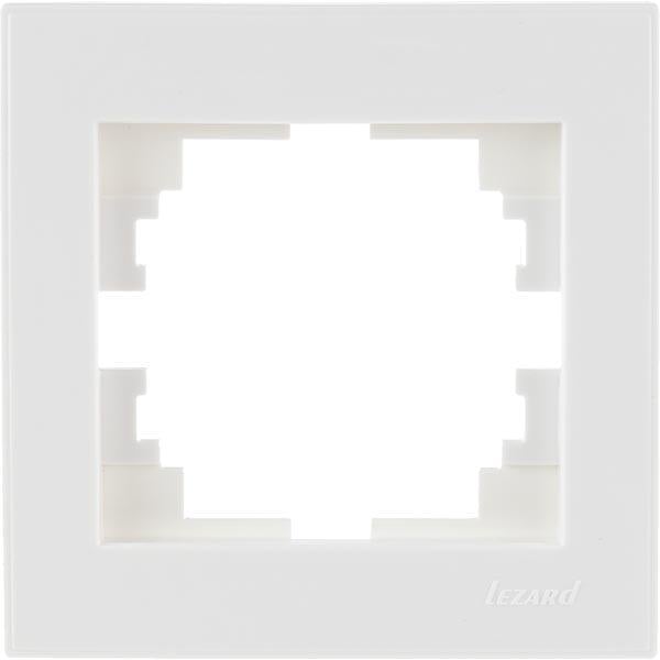 Рамка одномісна з бічною вставкою Lezard Rain Білий (00000008015)