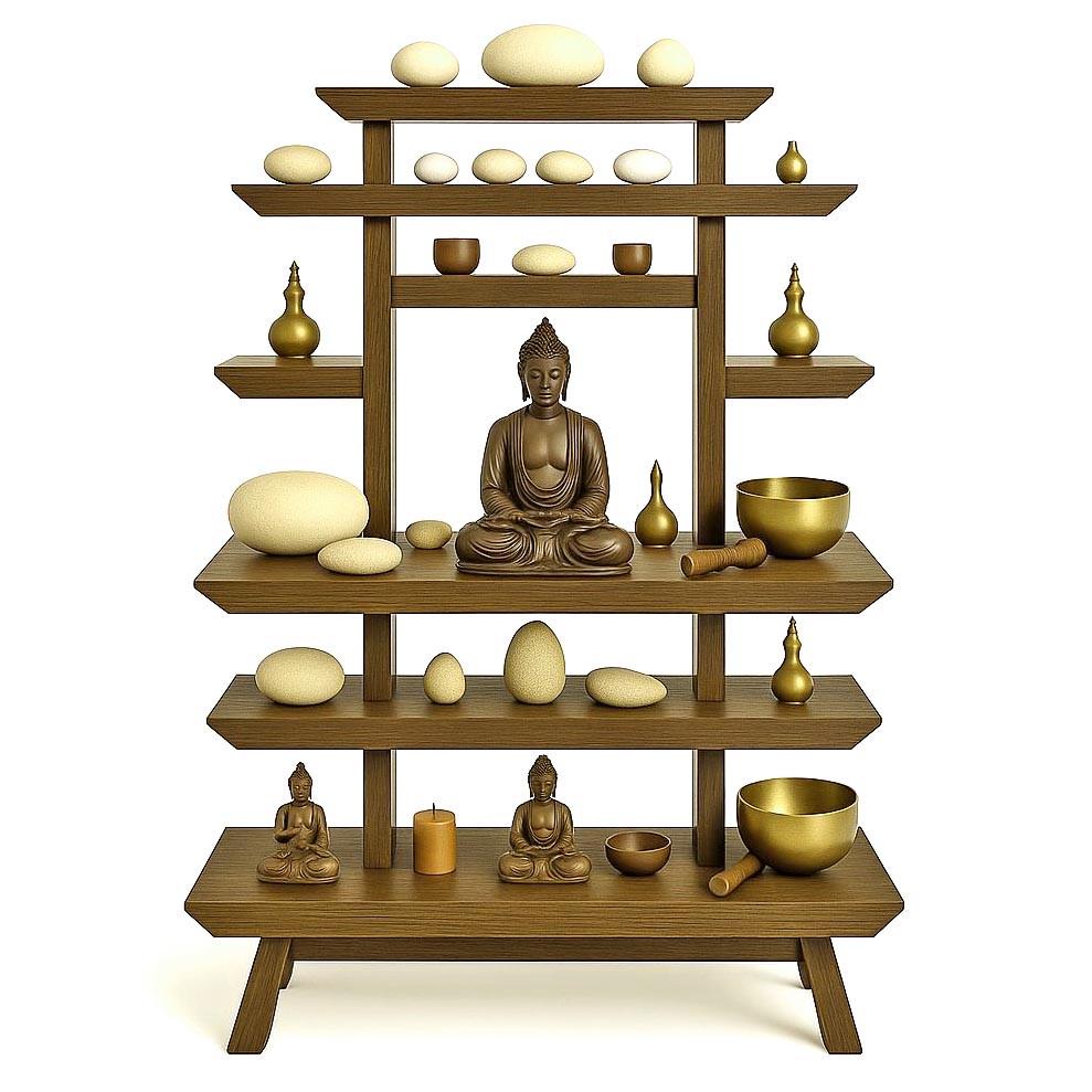 Вівтар для медитації з дерева Коваджа Рустикал (ЛАТ-012434) Вівтар для медитації з дерева Коваджа Рустикал (ЛАТ-012434)