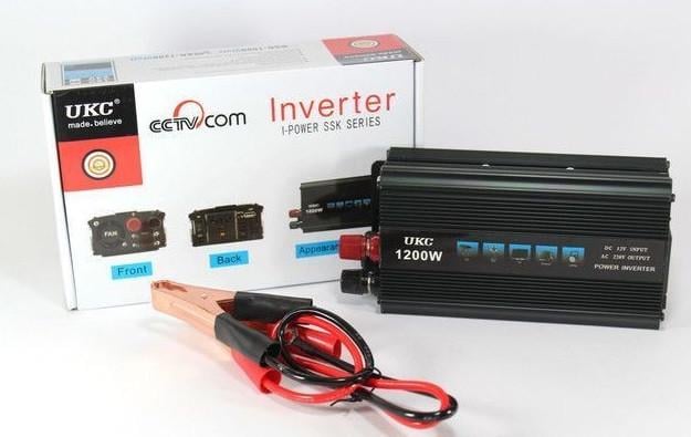 Автомобільний інвертор UKC 1200W SSK 12-220V (1881)
