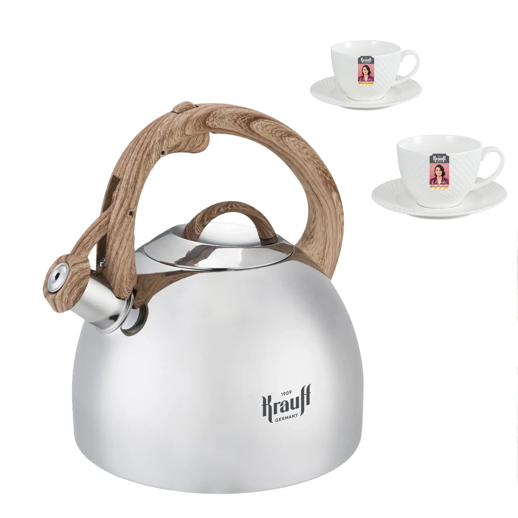 Чайник Krauff Atria с чашками 3 л (55-333-564) Чайник Krauff Atria с чашками 3 л (55-333-564)