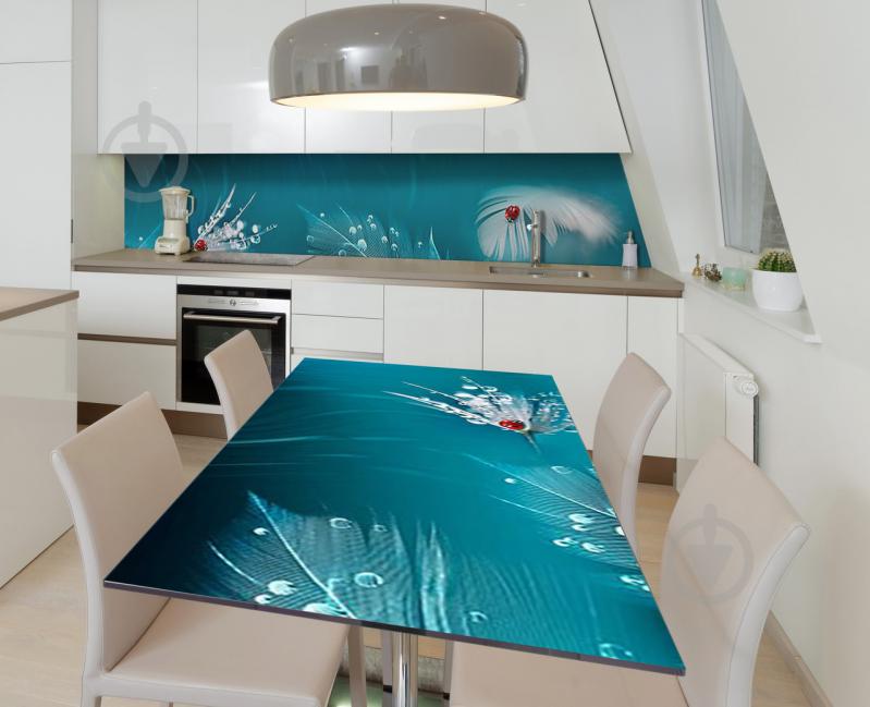 Наклейка 3Д виниловая на стол Zatarga «Лёгкость и хрупкость» 650х1200 мм для домов, квартир, столов, кофейн,