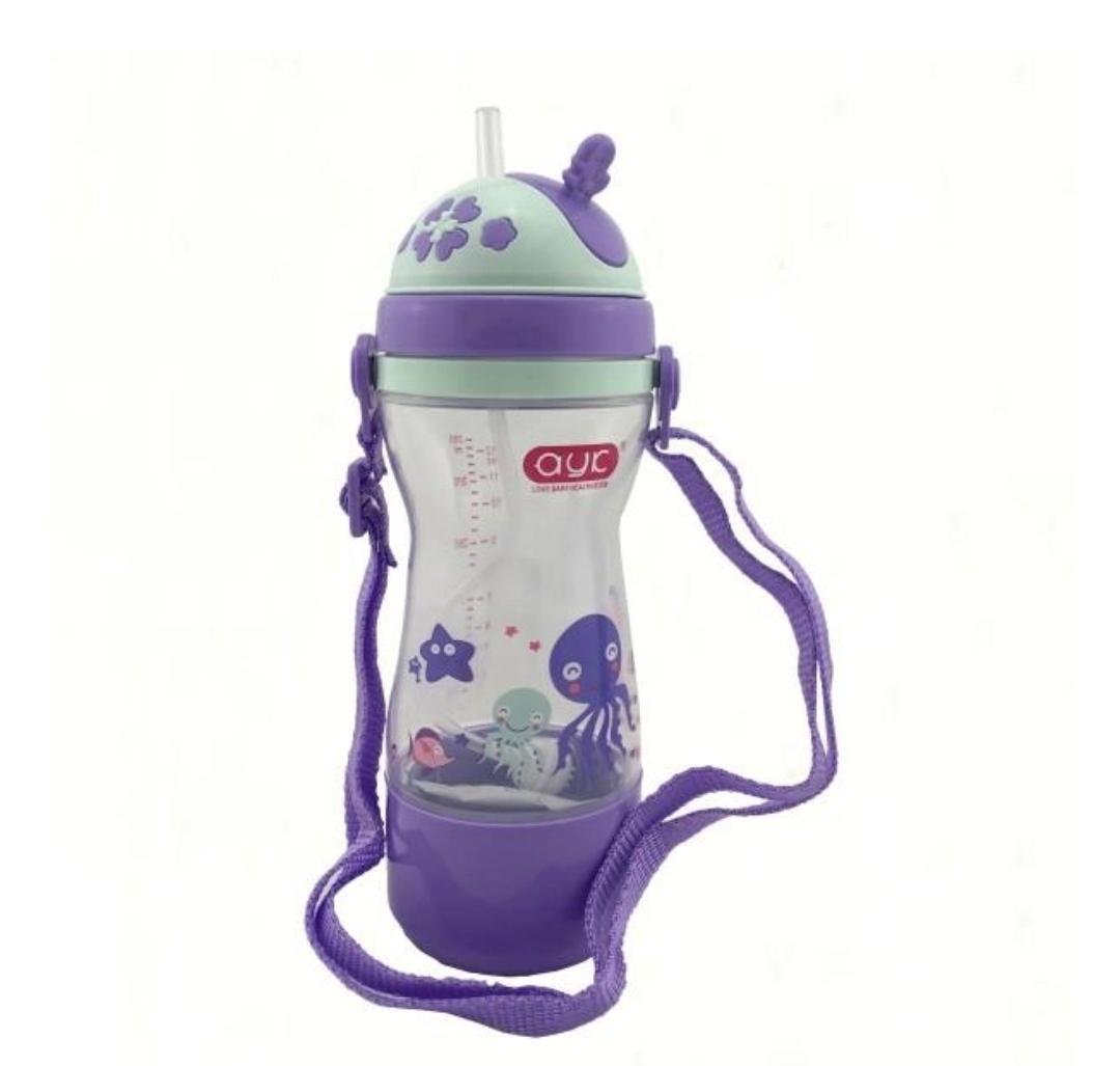 Бутылка для воды детская 450 мл Фиолетовый - фото 1