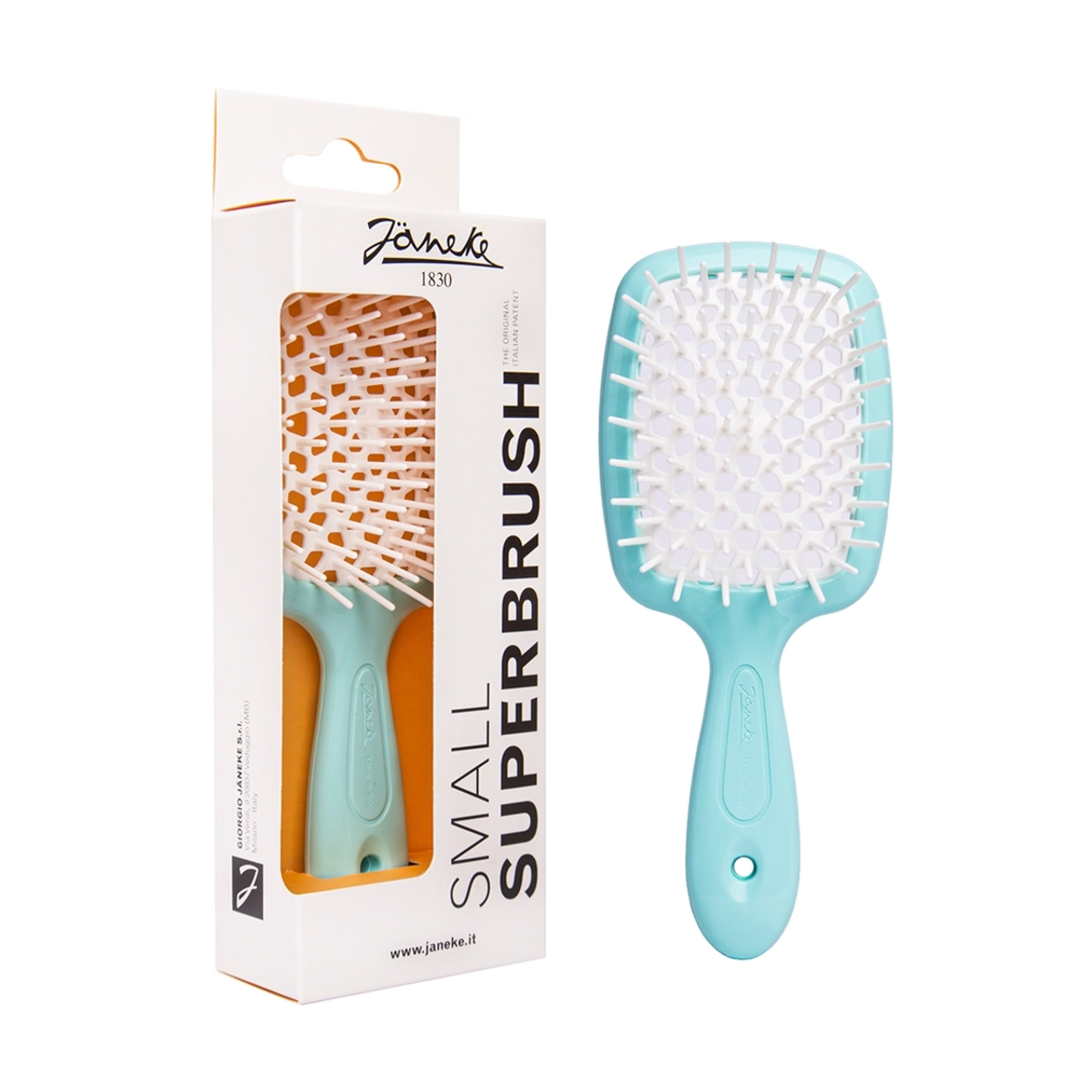 Расческа мини Janeke Superbrush Small With Soft Moulded Tips Тиффани (8006060650133)