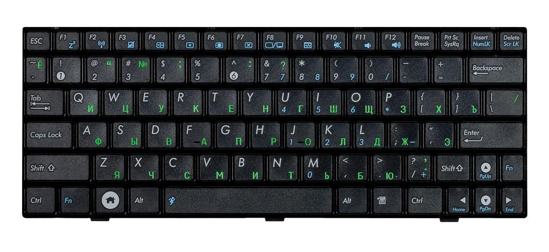 Клавиатура для ноутбука Asus EEE PC 1000H Black Frame Black