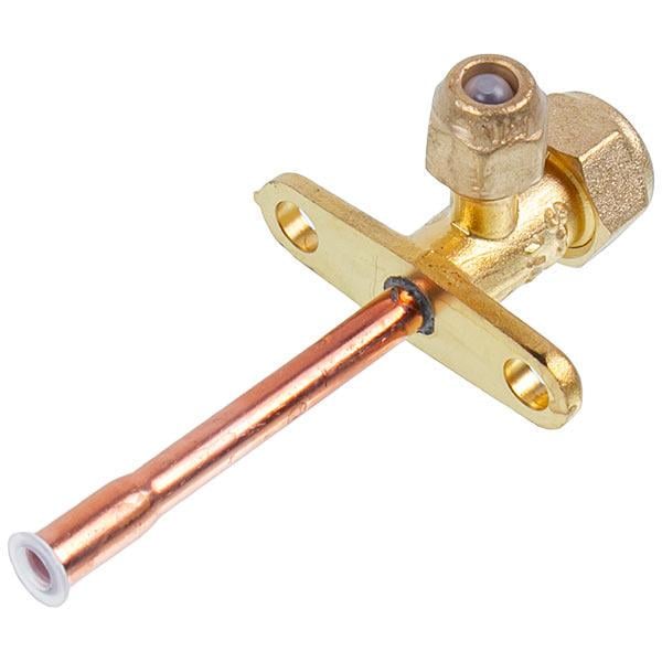 Сервисный кран прямой для кондиционера порт 1/4" (00000042923)