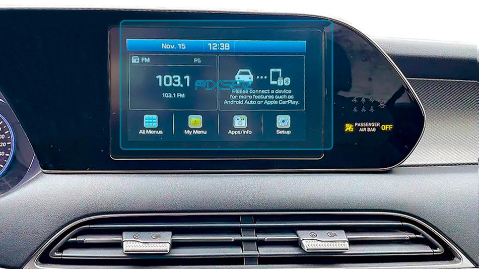 Скло захисне Pixsel гібридне глянець на монітор Hyundai PALISADE 9,5“ 2018-2022