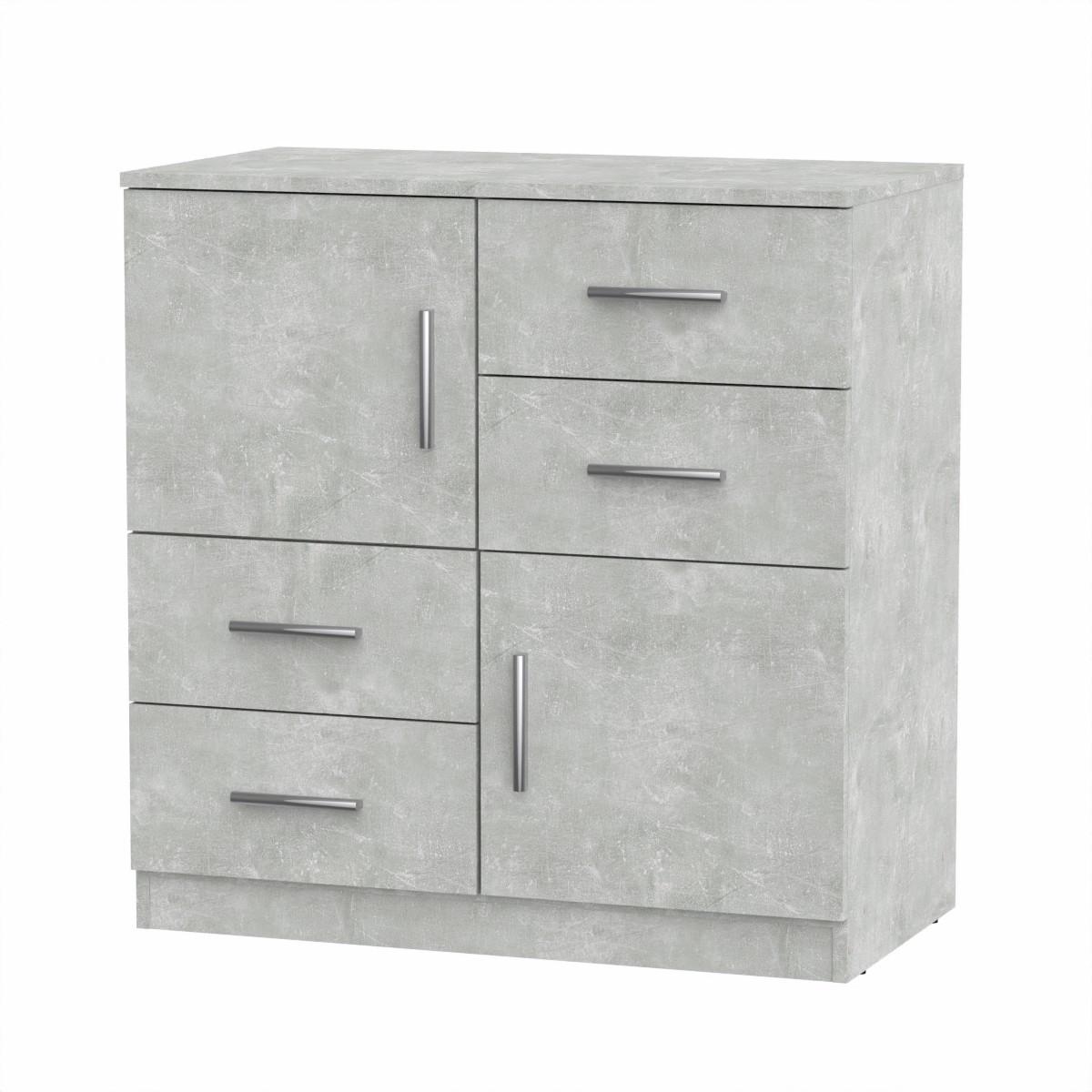 Комод Компанит с ящиками и дверцей 83,6х44,8х85 см Ателье светлый (26914670) - фото 1 Комод Компанит с ящиками и дверцей 83,6х44,8х85 см Ателье светлый (26914670) - фото 1