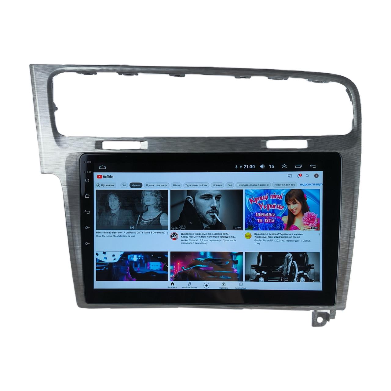 Автомагнитола для Volkswagen Golf 7 2013-2020 7862 8 ядер/4G/DSP/CarPlay/Android/QLED (М-ФГ7-10-Т6)