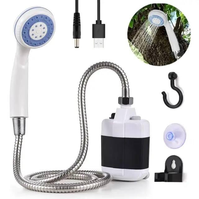 Туристический душ Gotel Q16H аккумуляторный насос шланг душ USB зарядка - фото 5 Туристический душ Gotel Q16H аккумуляторный насос шланг душ USB зарядка - фото 5
