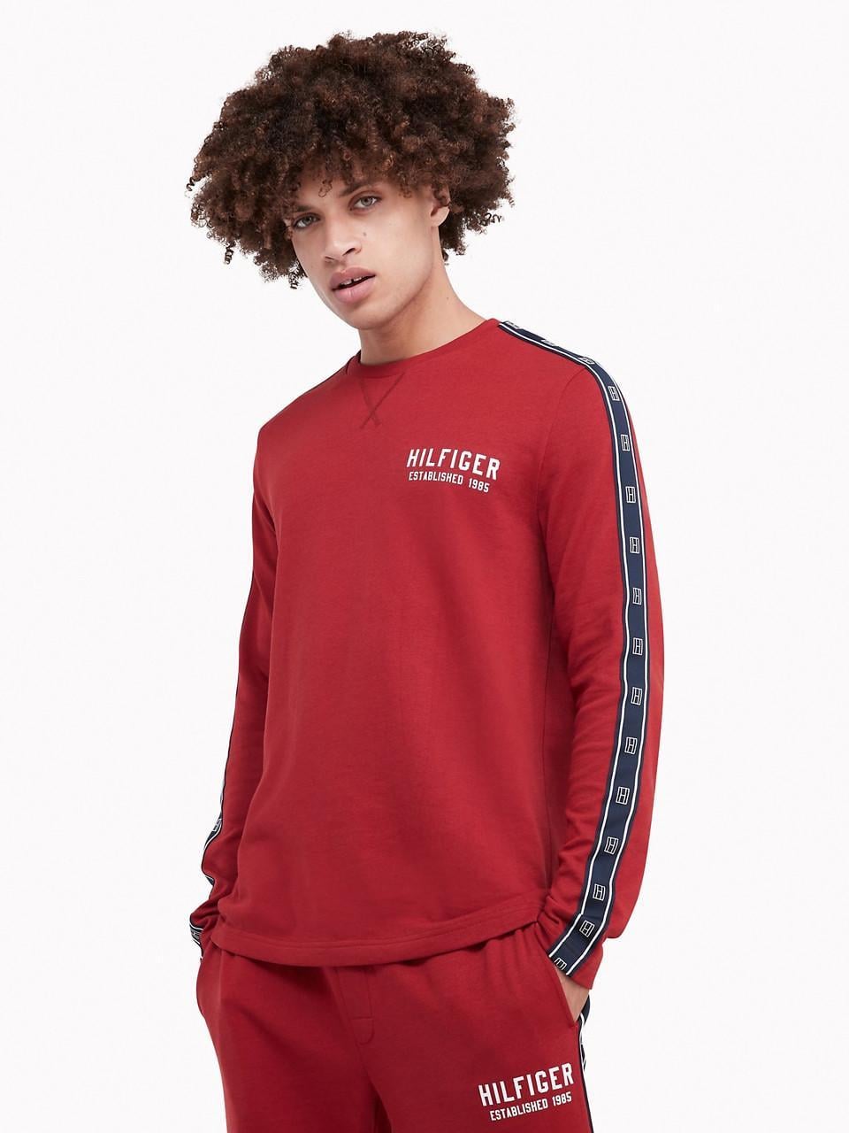 Лонгслив мужской Tommy Hilfiger S Бордовый (221631459721)