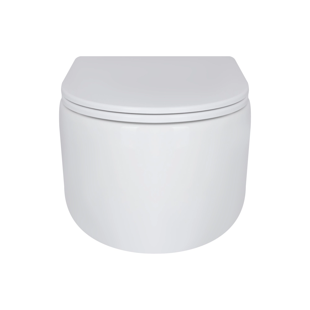 Унитаз подвесной Q-tap Taurus безободковый с сиденьем Soft-close QT2433084EUQW - фото 2