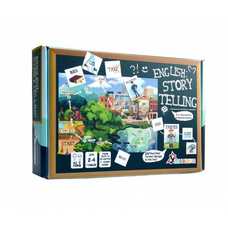 Гра навчальна настільна "English storytelling" 2101 Pre-Intermediate (A2)