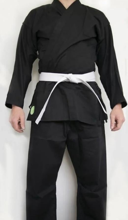 Кимоно каратэ Green Hill CLUB р. 3/160см Черный (6936116106140)