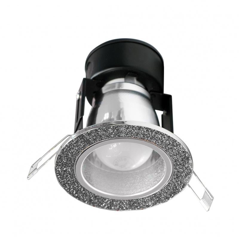 Світильник стельовий вбудований Brille VDL-25/11 Sh Silver/Chr