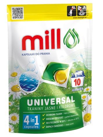 Капсулы для стирки Mill PROFESSIONAL Uniwersal 10 шт. (2490092781)