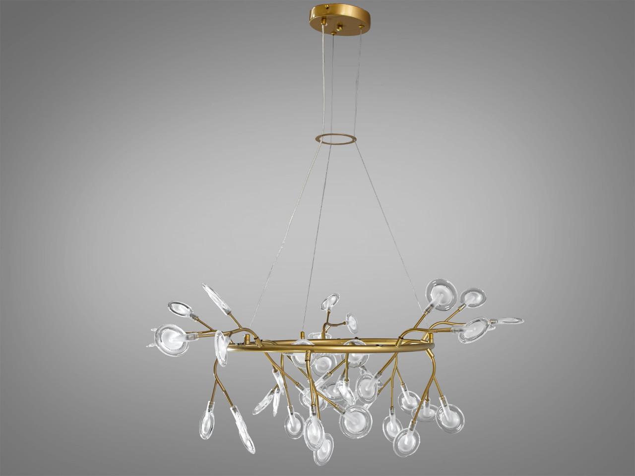 Люстра Светлячок EcoLed 27 ламп Y889-45C GD Золотой