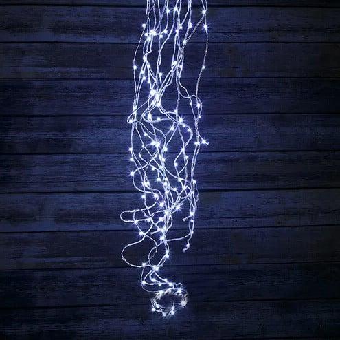 Новогодняя cветодиодная гирлянда Конский хвост YS-UK001 200 LED 10 нитей Теплый синий Новогодняя cветодиодная гирлянда Конский хвост YS-UK001 200 LED 10 нитей Теплый синий