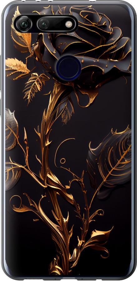 Чехол на Huawei Honor View 20 Роза 3 (5552u-1645-42517) Чехол на Huawei Honor View 20 Роза 3 (5552u-1645-42517)