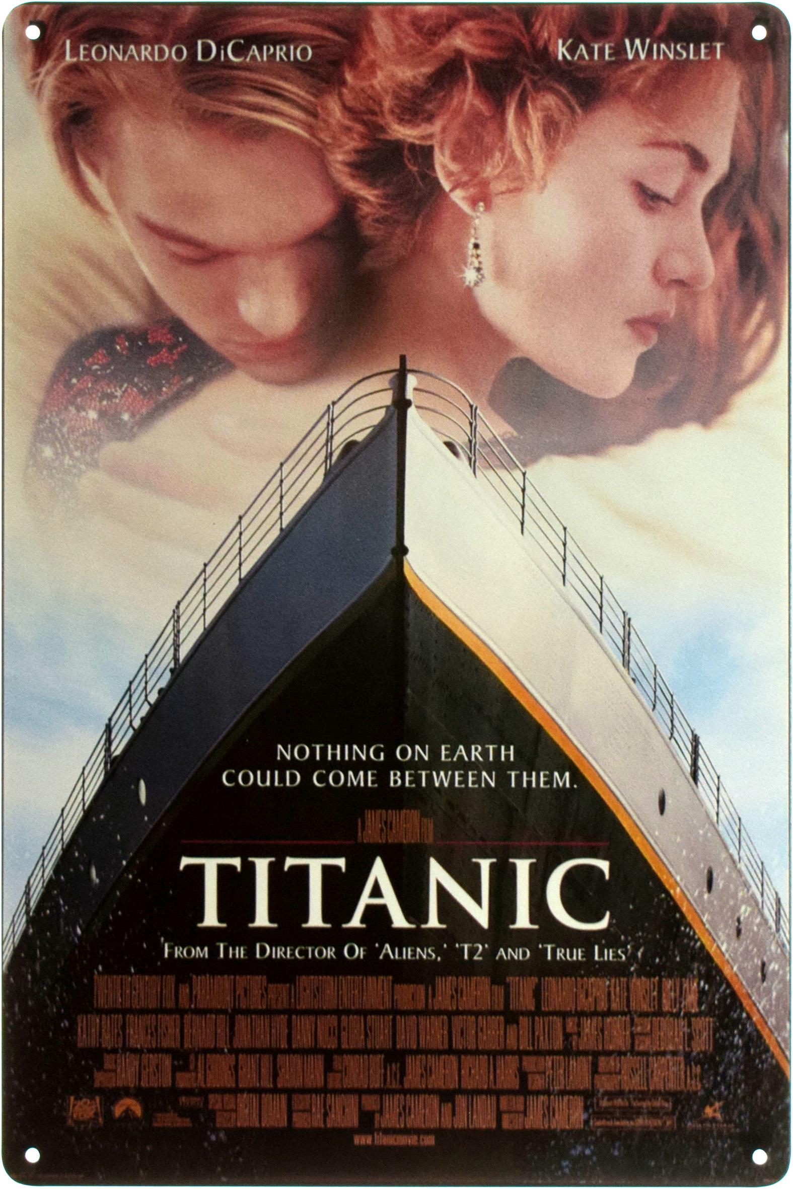 Табличка металлическая Титаник Джеймс Кэмерон/Titanic 20x30 см