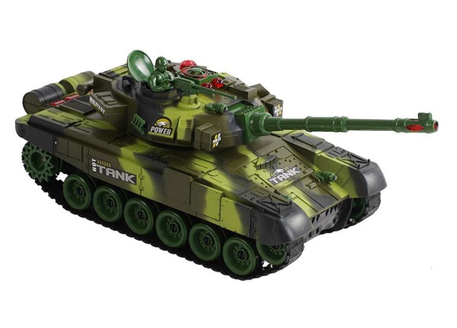 Танк на радиоуправлении Tank аккумулятор 72 V/свет/звук Хаки (94367)