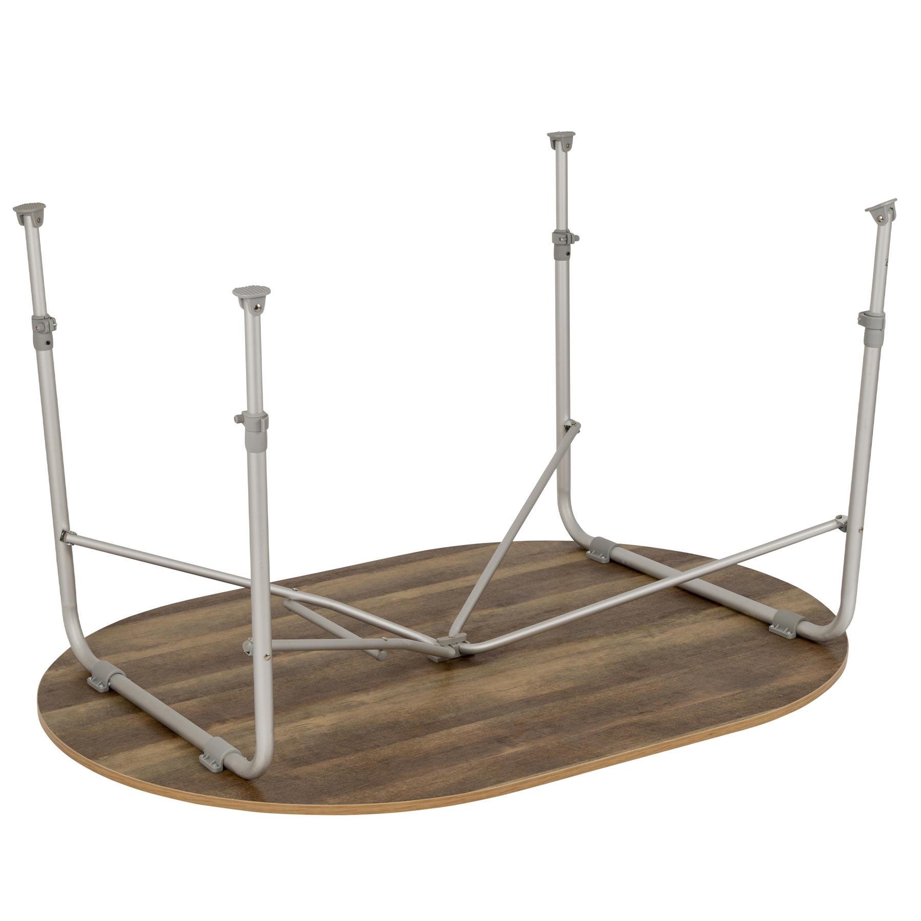 Стіл туристичний Bo-Camp Feather Oval 130x90 см Brown (1404466) - фото 3 Стіл туристичний Bo-Camp Feather Oval 130x90 см Brown (1404466) - фото 3