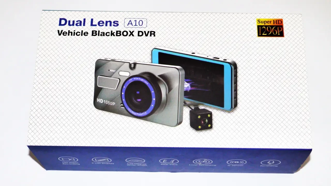 Видеорегистратор сенсорный DVR-A10TP 4" Full HD с выносной камерой заднего вида (DVR-A10TP) - фото 8 Видеорегистратор сенсорный DVR-A10TP 4" Full HD с выносной камерой заднего вида (DVR-A10TP) - фото 8