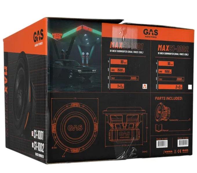 Сабвуфер GAS MAD S1-10D1 - фото 3