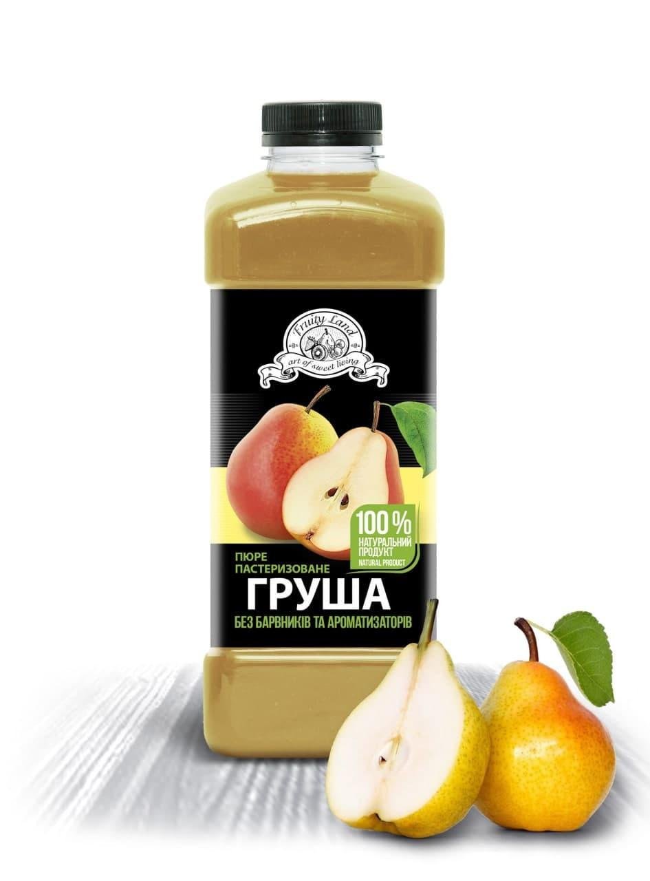 Груша пюре Fruityland пастеризованное 1 кг