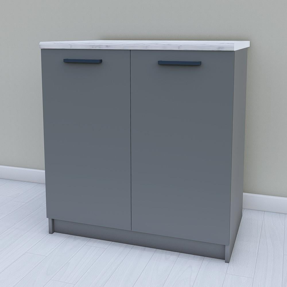 Тумба нижняя для кухни Opendoors МП16 без столешницы 800 мм Графитовый/Антрацитовый (МП16/11)