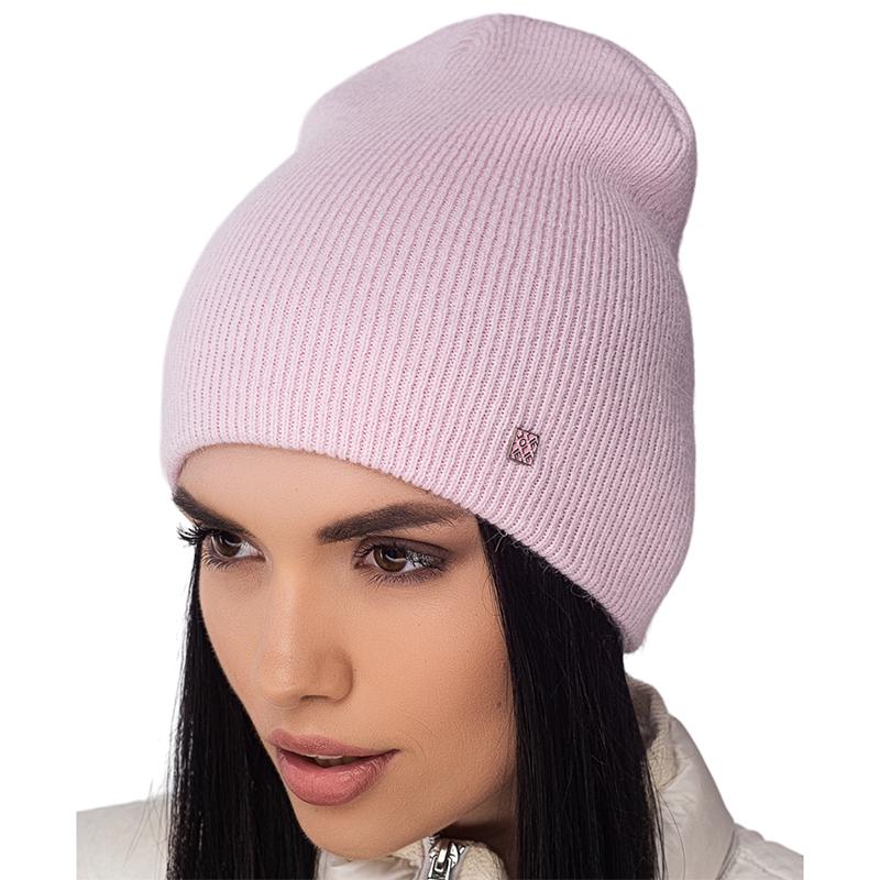 Шапка женская Leks Шик ангоровая двойная OS Лотос (121091)