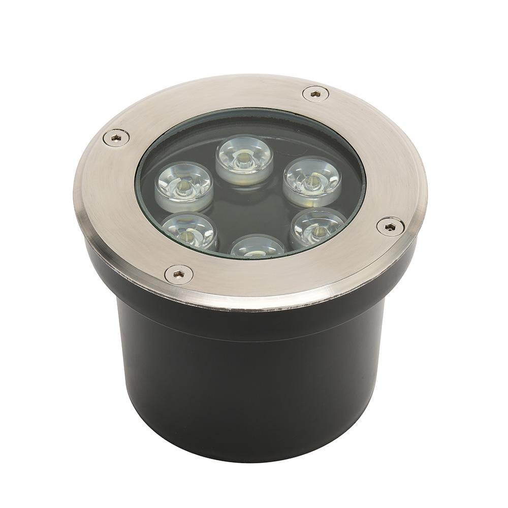 Світильник тротуарний світлодіодний HOROZ ELECTRIC LED AZUR-6 6W 4000K нейтральне світло матовий Хром