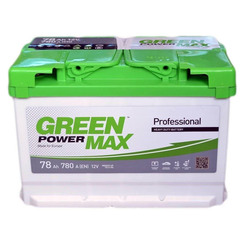 Аккумулятор автомобильный Green Power MAX 780 A EN 6СТ-78 Ah (29895)