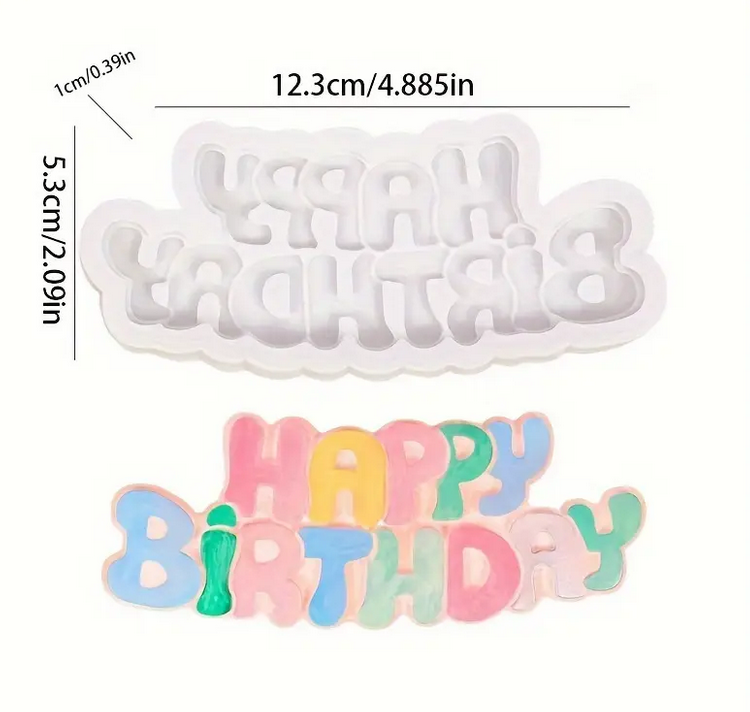 Форма силіконова для дня народження Білий (SAM-07721) - фото 5