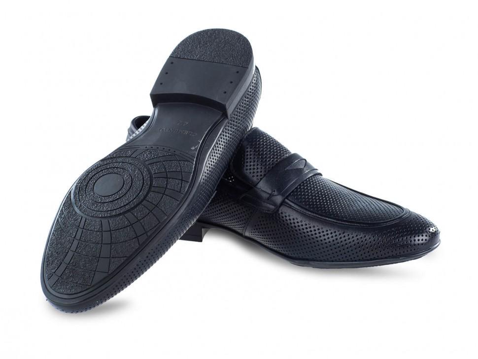 Туфли мужские Clemento 7202303 натуральная кожа р. 39 Синий (20387) - фото 2