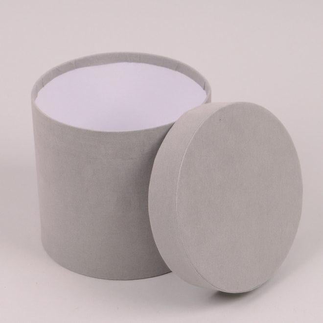 Комплект коробок для цветов Flora велюр 2 шт. Серый (39903) - фото 2 Комплект коробок для цветов Flora велюр 2 шт. Серый (39903) - фото 2