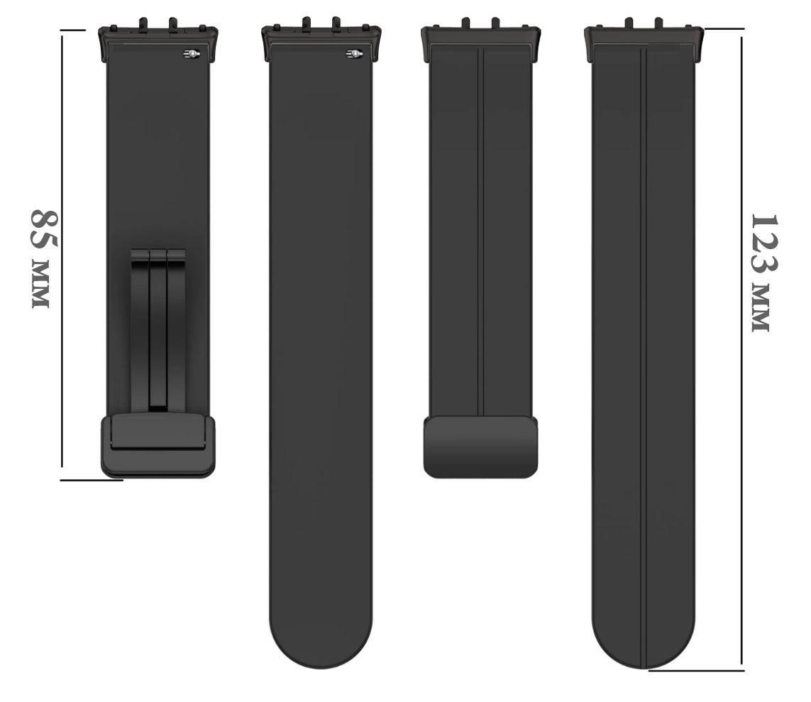 Ремешок Primolux Magnetic Silicone для смарт-часов Samsung Galaxy Fit 3 SM-R390 Black (2662749657) - фото 3 Ремешок Primolux Magnetic Silicone для смарт-часов Samsung Galaxy Fit 3 SM-R390 Black (2662749657) - фото 3