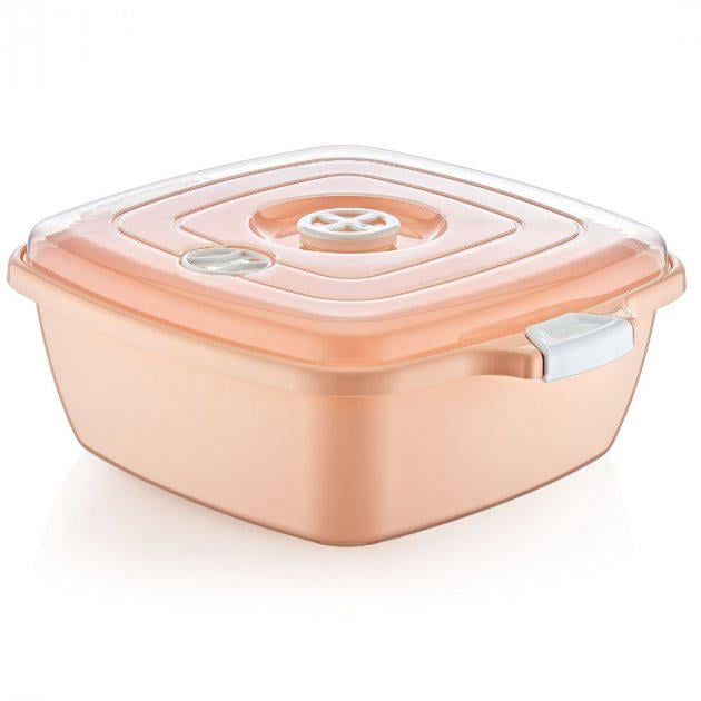 Контейнер для СВЧ пластиковая квадратная 3,4 л (11-12-40068)