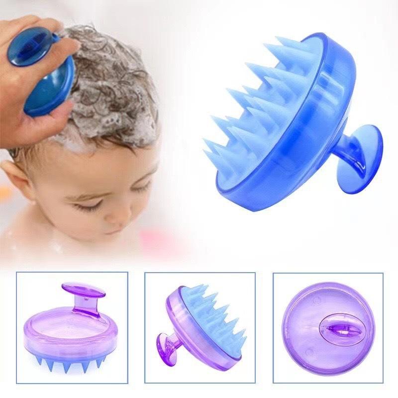 Щетка для головы и мытья волос силиконовая массажная Черный - фото 2 Щетка для головы и мытья волос силиконовая массажная Черный - фото 2