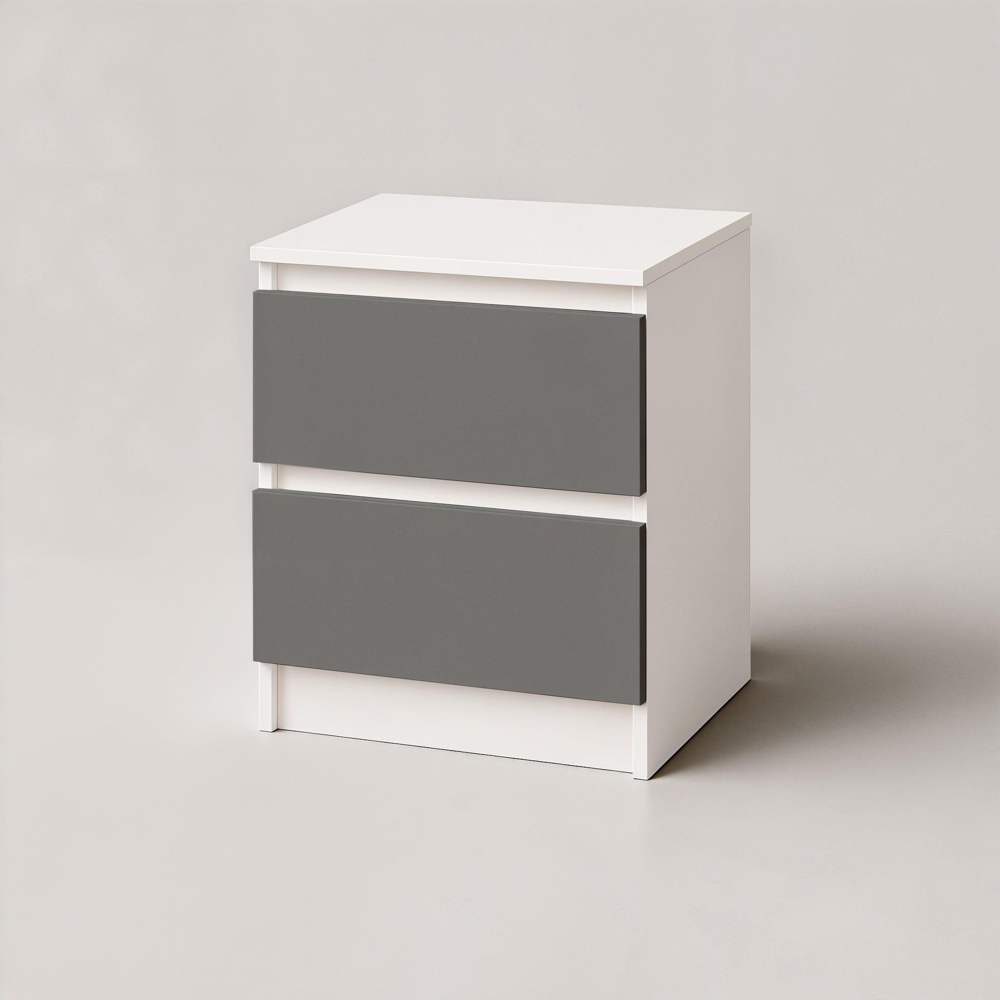 Тумба приліжкова FT-225 400х530х400 мм Білий/Антрацит - фото 2 Тумба приліжкова FT-225 400х530х400 мм Білий/Антрацит - фото 2