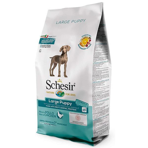 Корм сухой для щенков Schesir Dry Dog Large Puppy монопротеиновый крупных пород с курицей 12 кг (ШСЩКК12)
