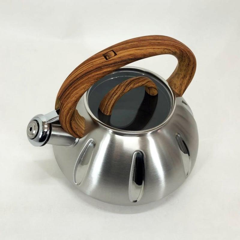 Чайник Unique UN-5303 со свистком 3 л Brown (tf5906) - фото 3 Чайник Unique UN-5303 со свистком 3 л Brown (tf5906) - фото 3