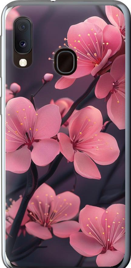 Чехол на Samsung Galaxy A20e A202F Пурпурная сакура (6075t-1709-42517)