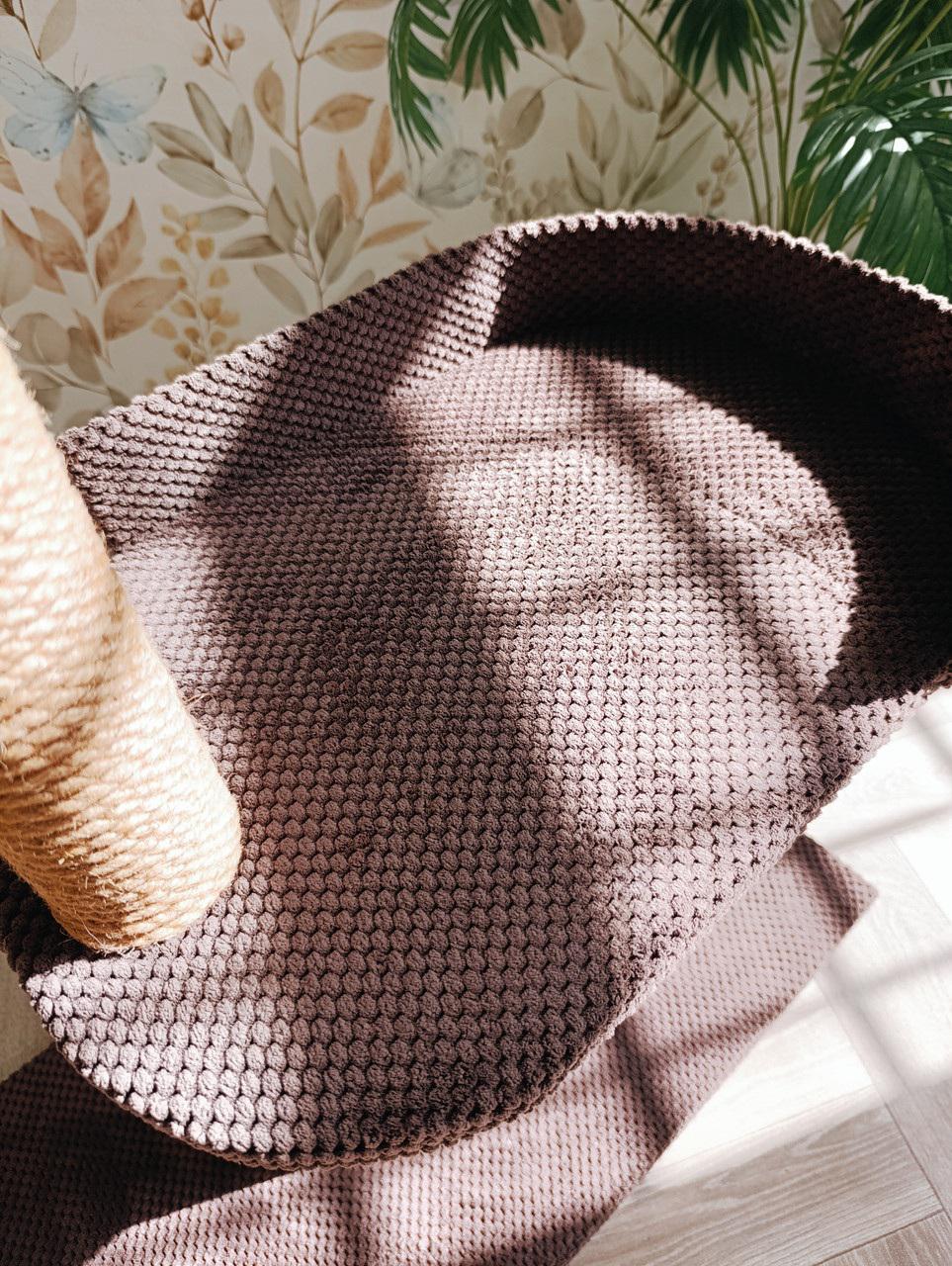 Когтеточка с двумя лежанками для кошек 72x83x35 см Коричневый - фото 3 Когтеточка с двумя лежанками для кошек 72x83x35 см Коричневый - фото 3