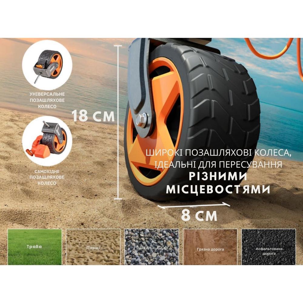 Тележка аккумуляторная с двигателем Litheli 900W 2 УМБ 40000 mAh 150 л до 60 кг White (U20HW03-0U213) - фото 5