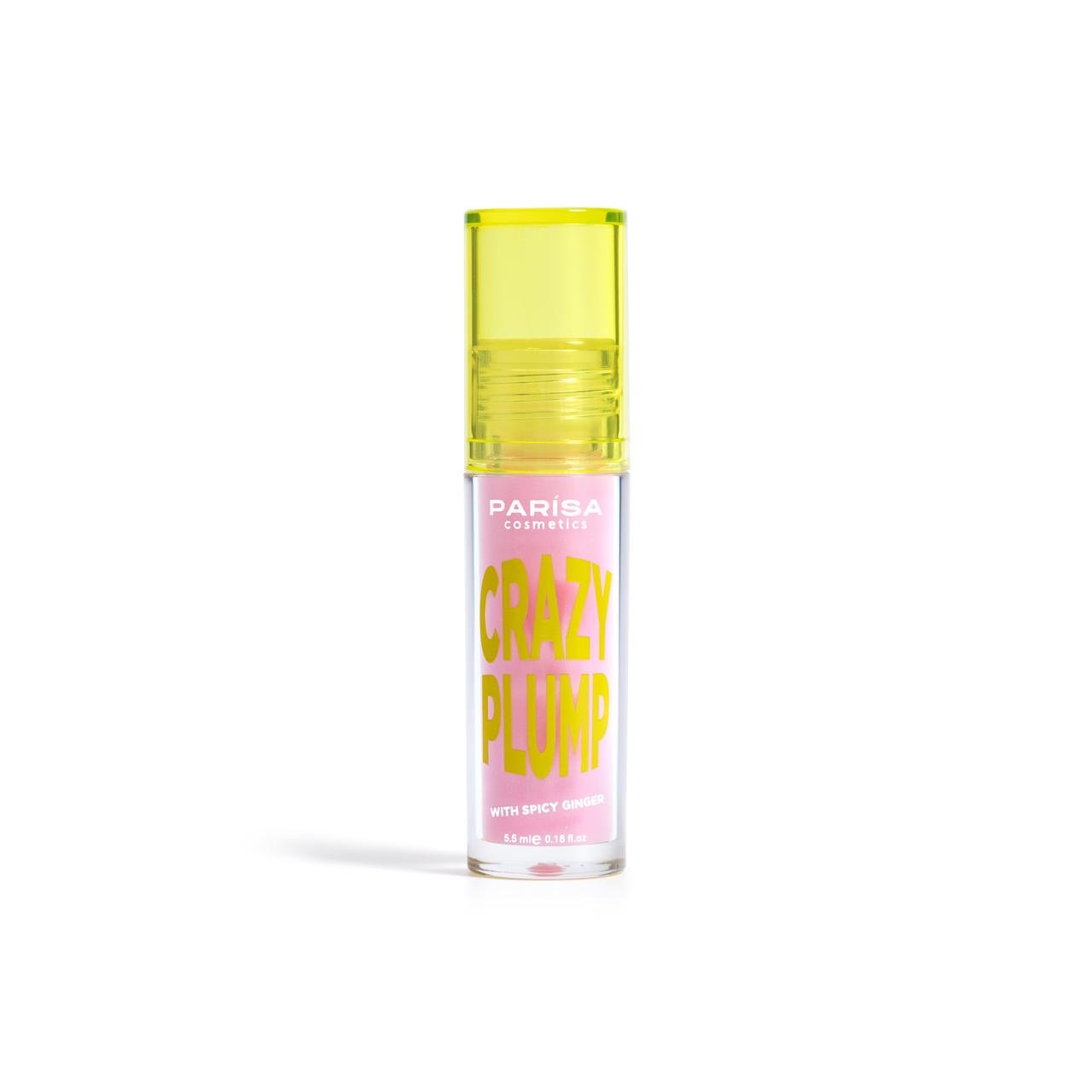 Блиск-плампер для губ PARISA COSMETICS Lipgloss Crazy Plump №102 Rose sparkle